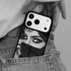 Arab Woman With Niqab Face eye Phone Case for iPhone 16e 15 14 13 12 17 Pro Max Plus Air 17pro Cover Coque