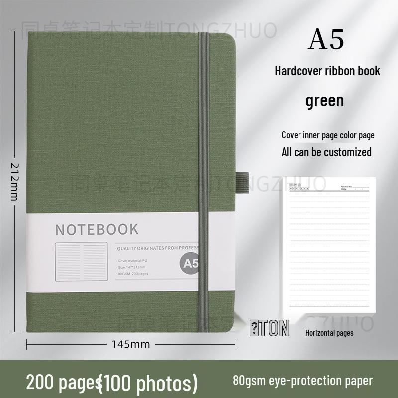 Wysokiej jakości, spersonalizowany notes A5 z gumką do biznesu i biura