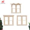 1:6 1:12 Scale Dollhouse Miniature Window Sliding Windows Can Be Painted Furniture Model Decor Toy Doll House Accessories