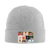 Bad Bunny Collage Puerto Rico  Knitted Hat for Women Unisex Skullies Beanies Autumn Winter Hat Acrylic  Casual Melon Cap