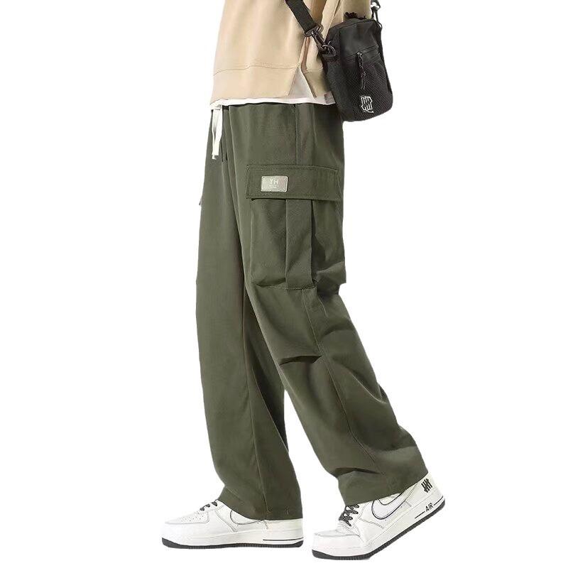 Overalls Men's Spring New Ins Trendy Brand Loose and Comfortable Casual Pants Fashionable Multi-pocket Straight Trousers