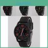 Fashionable Silicone Strap Mechanical Watch For Men Quartz Movement Decorative Design 40.5mm Dial