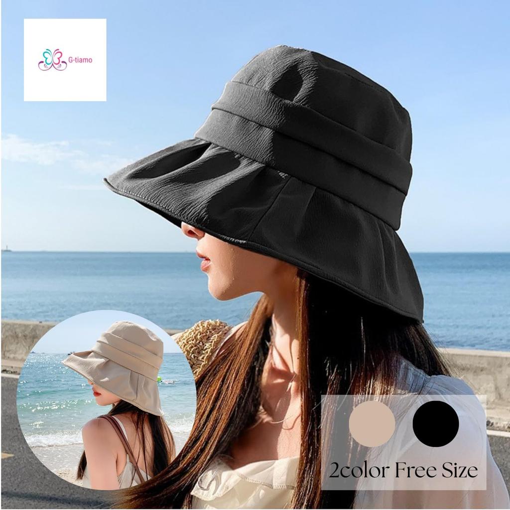 UV for neck sun UV UV free small UV sun neck guard Free [G-tiamo] Wide-brimmed hat, protection, women, guard, hat, stylish, cute, protection,