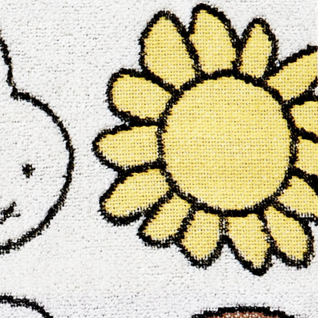 Nishikawa Miffy Face Jacquard Weave for a Soft Made In XT24138641 MF Face Towel, 34x80cm, Washable, 100% Cotton, Feel, Japan, White, DB4657, Friends,