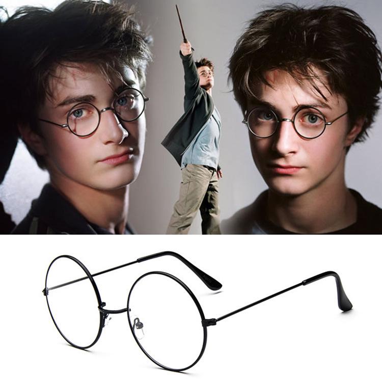 2016 Retro Korean-Style Round Metal Eyeglass Frame with Plain Lenses