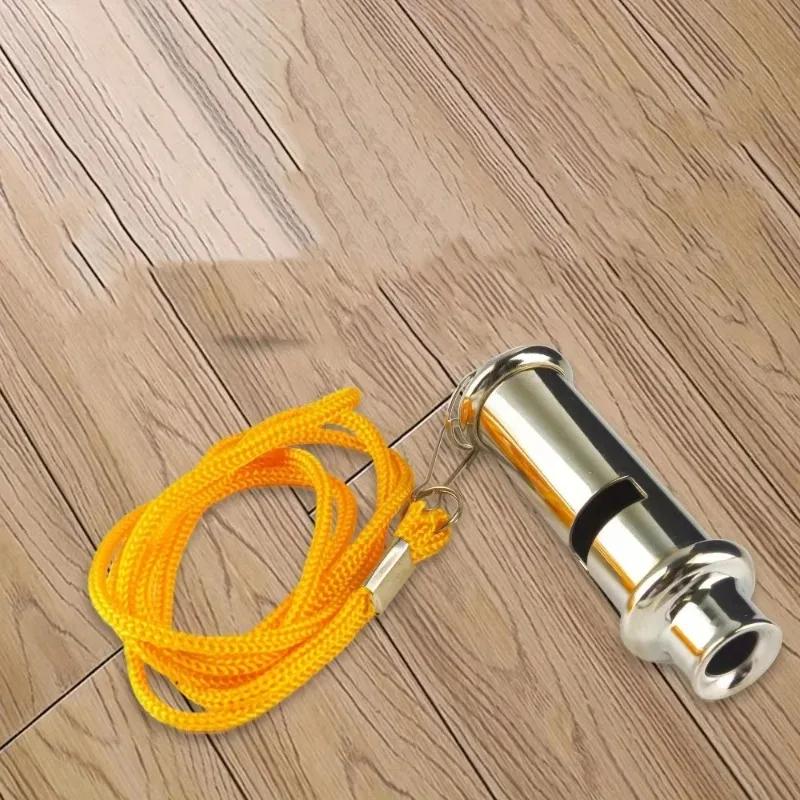 Stainless Steel Whistle Outdoor Emergency Life-saving Whistles Traffic Command Training Sports High-frequency Whistle Referee