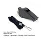 Survival Whistle with Lanyard Loud Crisp Sound Buckle Design Portable Warning Accessory Outdoor