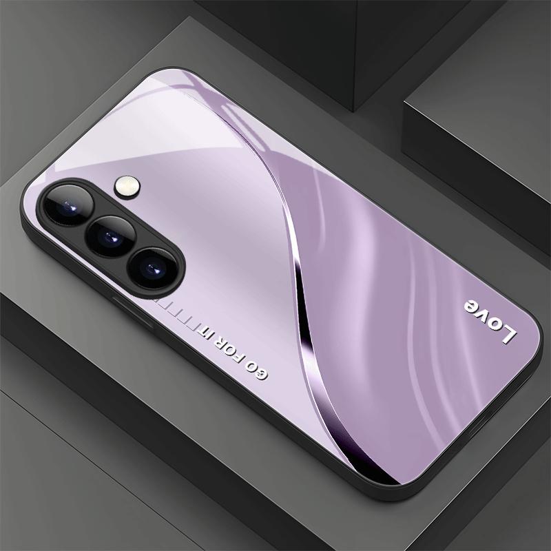 Business Aesthetic fashion phone cases s26 ultra case Glass Phone Case for Samsung Galaxy S26 S25 S24 S23 S22 FE Ultra Plus
