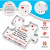 Engraved Son Puzzle Gift From Mom & Dad - Large Interlocking Acrylic Block with Name & Message, Birthday/ Graduation/ Christmas Keepsake 