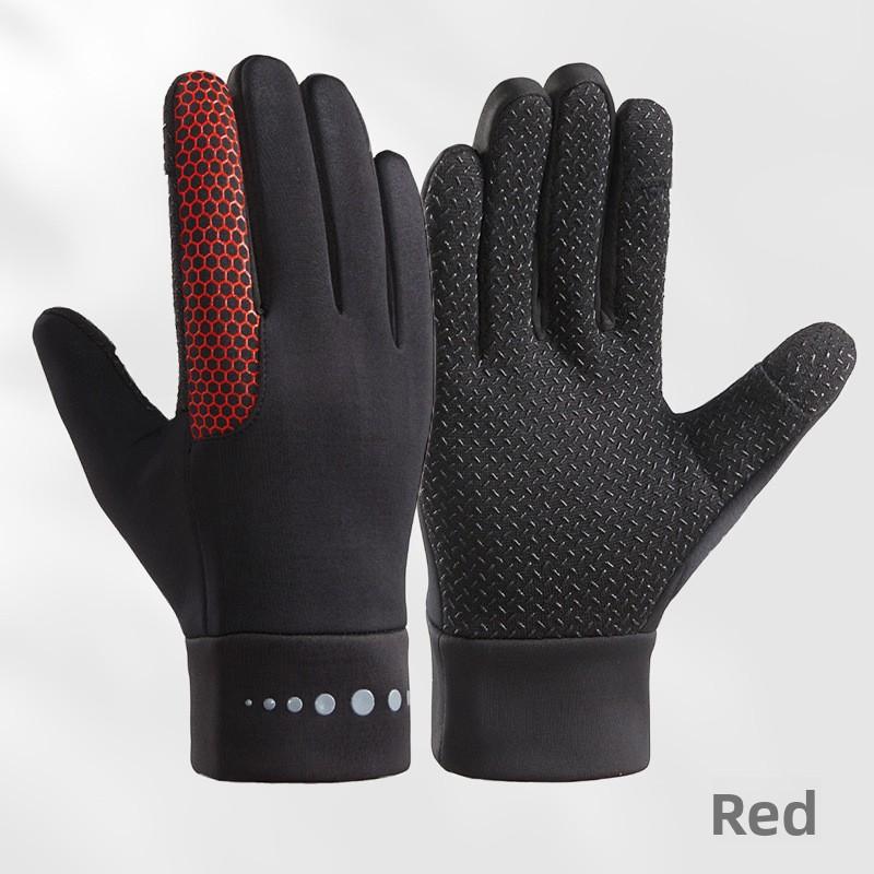 Warm Gloves for Men Motorcycle Winter Windproof Gloves Water-Repellent Cycling Takeaway Touch Screen Fishing Non-slip Gloves