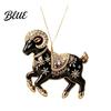 Compact Tree Ornaments for Restaurants Black Goat Christmas Hanging Ornament 2D Acrylic Festive Clear Pattern Pendant Pendant Decorative Car