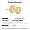 Resort-Style Retro Zircon Double Row Hollow Ear Cuff Earrings - Chinese Fashion Exquisite Design
