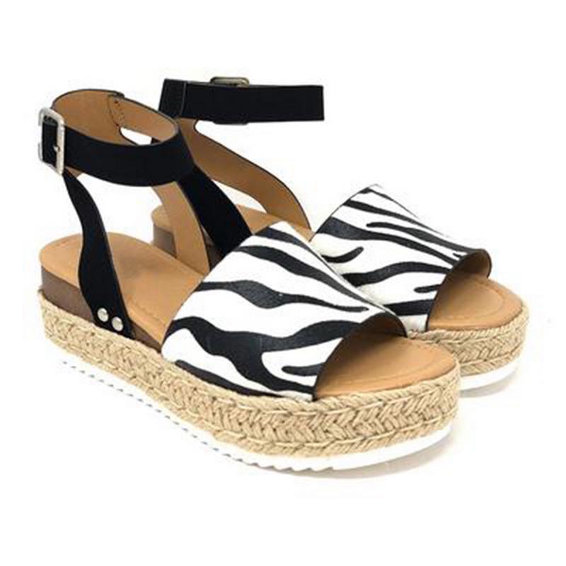 wedge leopard print sandals