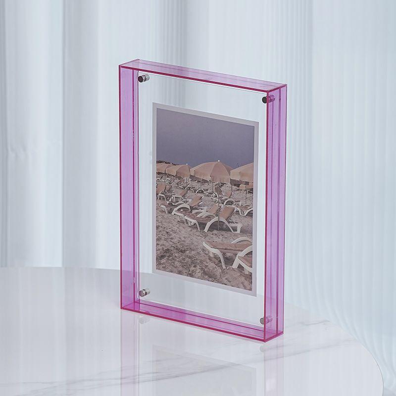 Acrylic Translucent Photo Frame for Ambient Pendulum, Wall Decoration, Hollow Picture Frame for Wedding Photo, ID Photo,Painting