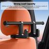 Car Seat Headrest Hanger Double Hook Design Strong Load Capacity Vehicle Back Seat Headrest Hanger Holder