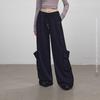 UNIFREE Women's American Retro Loose Cargo Sweatpants