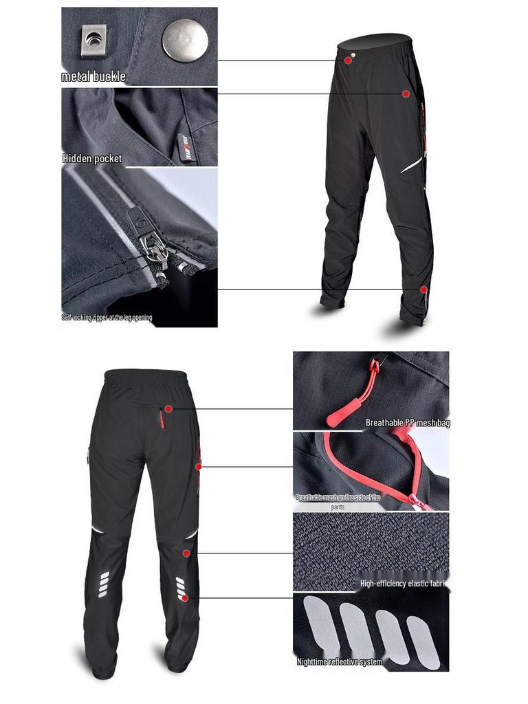 Herren Atmungsaktive Stretch Rad- & Wanderhose für Outdoor-Sport