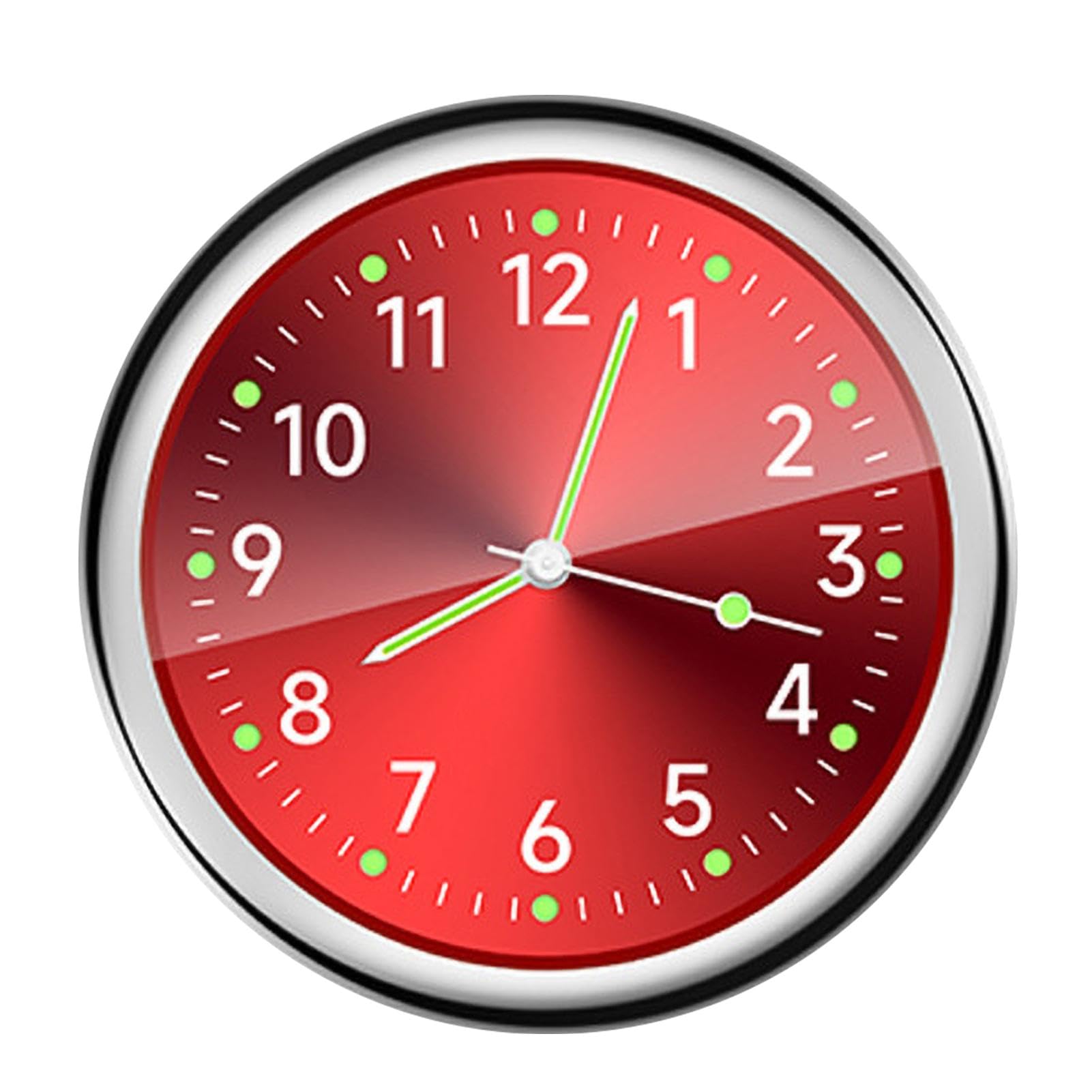 Car Clock, Analog Clock, Car Clock, Quartz Clock, Table Clock, One Size красный