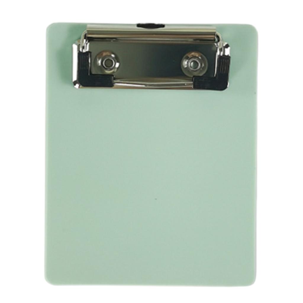 Small Clipboard with Retactable Hanging Hook Portable Clipboard Metal Clip Clipboard 12x9.8cm Writing Board for Office