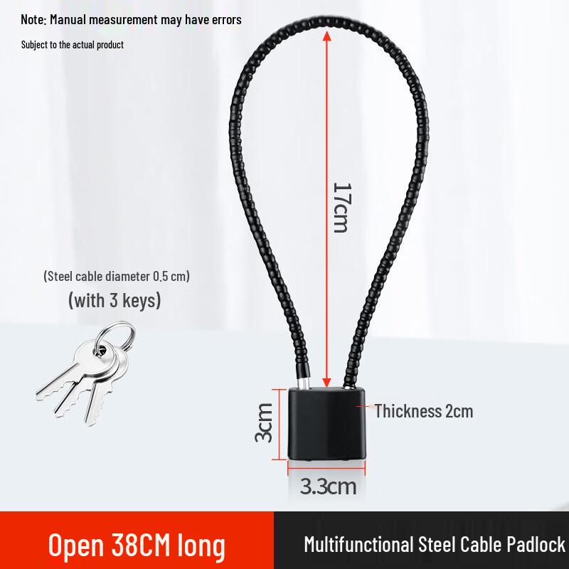 Baige Steel Wire Rope Padlock