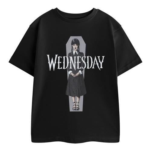 Wednesday Girls Polka Dot Short-Sleeved T-Shirt