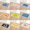 Dila Velvet Bathroom Non-Slip Mat Floor Mat Door Mat Kitchen Mat Door Carpet Toilet Toilet Absorbent Mat