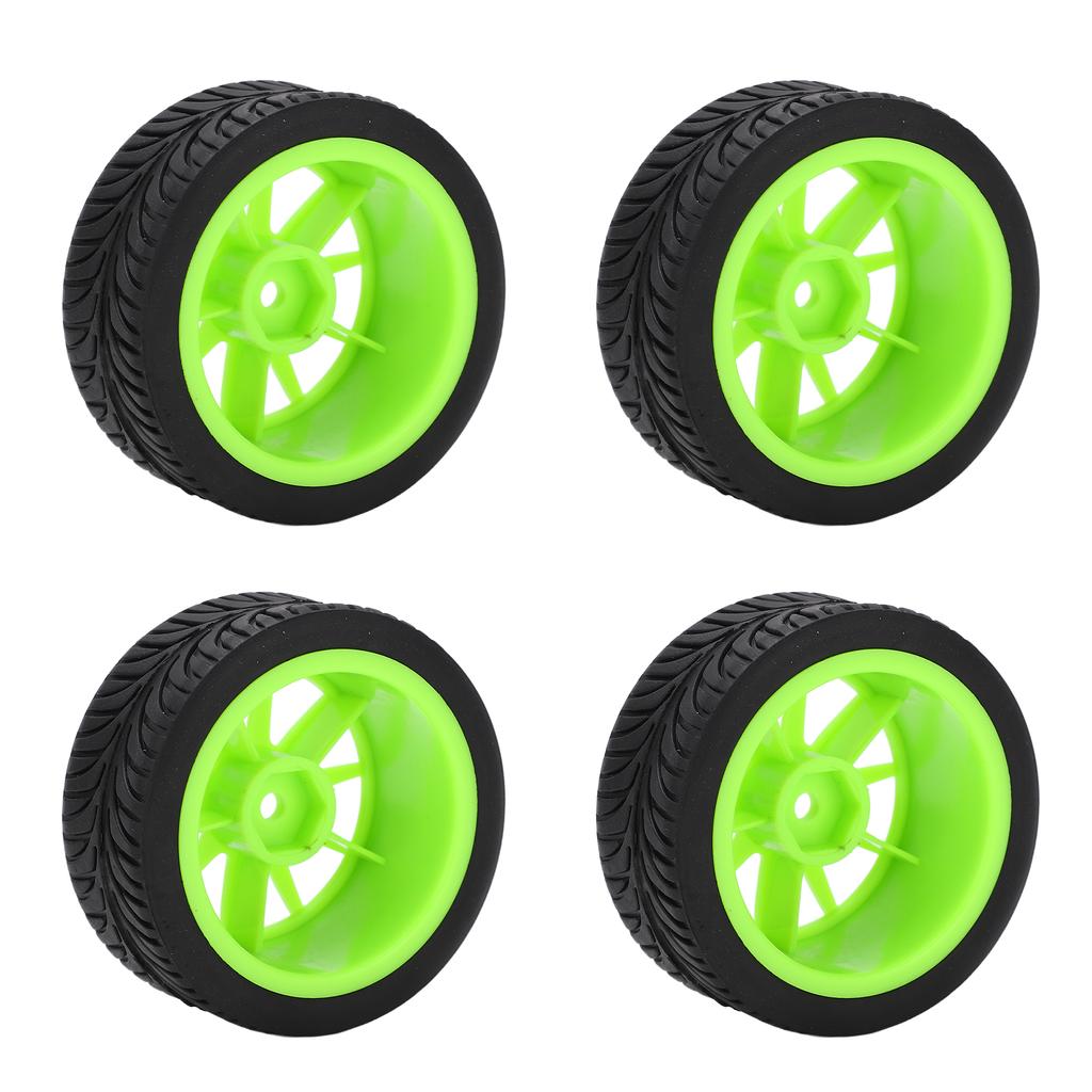 4Pcs RC Rubber Tires 65mm Car Tyres Wheels Strong Friction for WLToys 144001 RC 114 Off Road