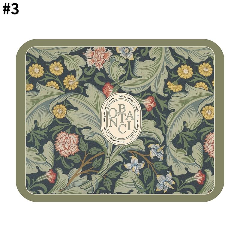 Vintage Kitchen Drain Mat Coffee Maker Carpet Mats for Drying Dishes Nordic Desk Cup Coasters Absorbent Dinnerware Placemat