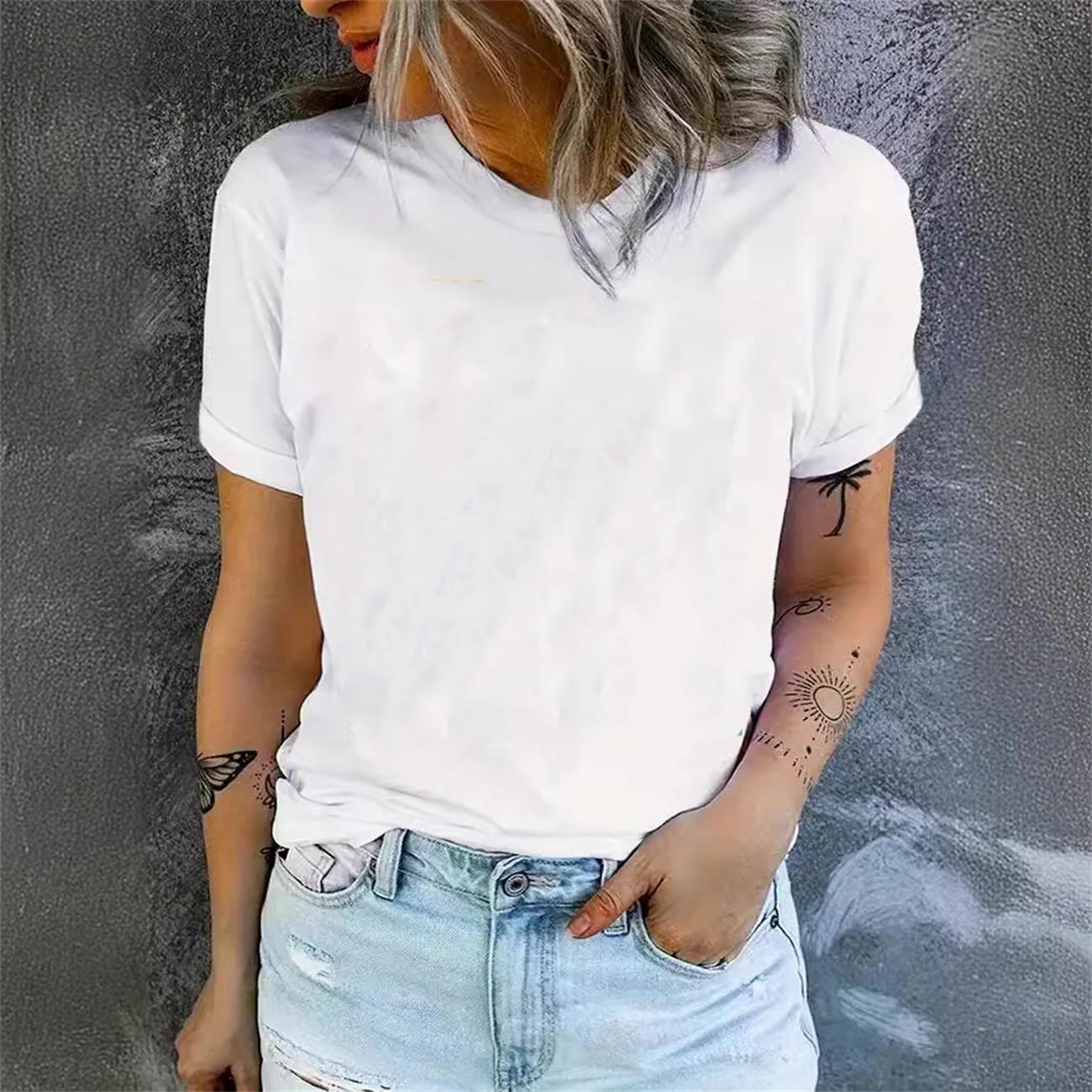 

Летняя футболка для маленьких девочек с 3D принтом, женская с коротким рукавом, с мультяшным узором, круглым вырезом, летняя с коротким рукавом 6XL