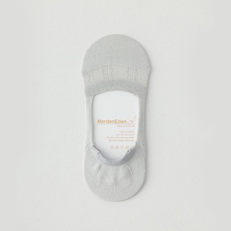 Women's Summer Thin Non Slip Non Slip Heel Invisible Mesh Breathable Shallow Mouth Boat Socks