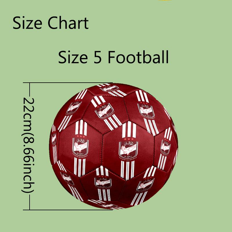 1pc Size 5 Football Club Design Soccer Ball - Anti-slip Football for Outdoor Sports Activities, Durable Ball for Game Play