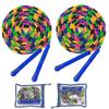 Double Dutch Seilspringen 16 Fuß 2er-Pack Langes Seilspringen Kinder Erwachsene Seilspringen Weiches Perlen-Mehrpersonenseilspringen