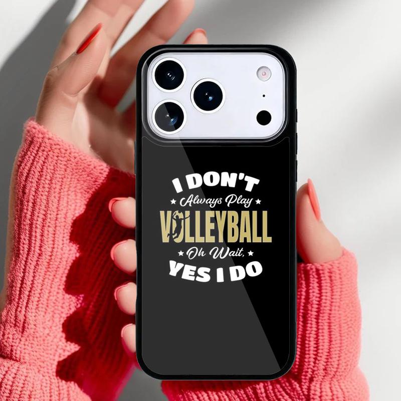 Thats What I Do I Play Volleyball I Know Things Funny Volleyball Phone Case for iPhone 17 Air 16e 15 14 13 Pro Max Cover