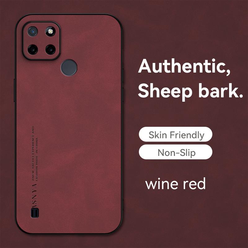 

Чехол для Realme 11 Pro + 4G 5G C11 2021 C15 C20 C20A C21Y C25Y, мягкий силиконовый чехол с жесткой задней крышкой из искусственной кожи, чехол для телефона For Realme 11 Pro+ небесно-голубой