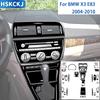 Für X3 E83 2004 2005 2006 2007 2008 2009 2010 Auto Zubehör Innenraum Schaltknauf Mittelkonsole Türverkleidung Aufkleber Schwarzer Kunststoff
