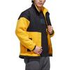 adidas Fleece-Lined Windbreaker Jacket Men Outerwear Gold GM4438