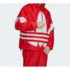 Adidas Originals Big Trefoil Stripe Logo Hoodie Men Sportswear Red FM7076