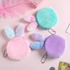 New Plush Coins Wallet Cartoon Cute Little Rabbit Coin Purse Girl Headphone Storage Bag Keychain Pendant Children's Cute Wallet