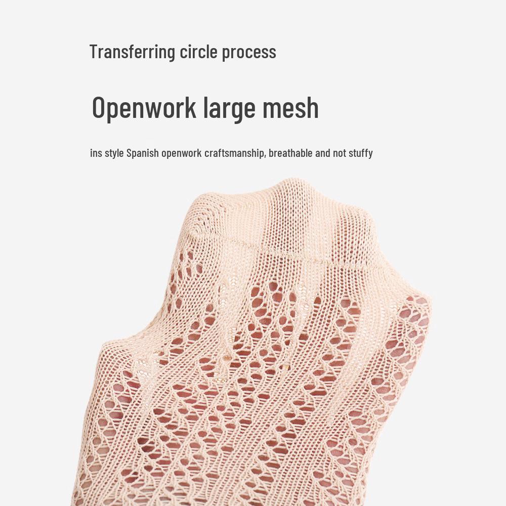 Baby Girl Bow Princess Mesh Over-the-Knee Socks - Breathable Spring/Summer Style