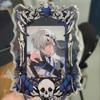 New Mini Picture Frame Gothic Card Gumei Display Frame Skull Skeleton Card Frame Can Accommodate Card Size 5.8x8.5cm with Base