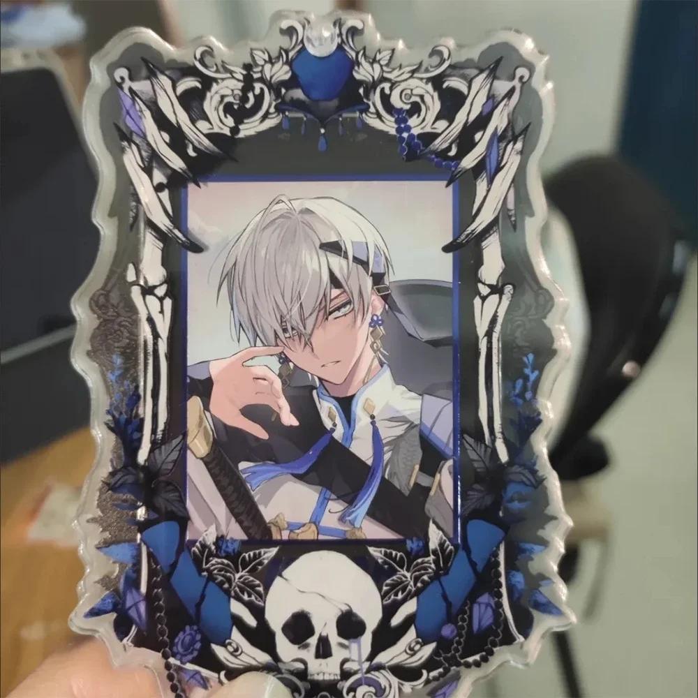 New Mini Picture Frame Gothic Card Gumei Display Frame Skull Skeleton Card Frame Can Accommodate Card Size 5.8x8.5cm with Base