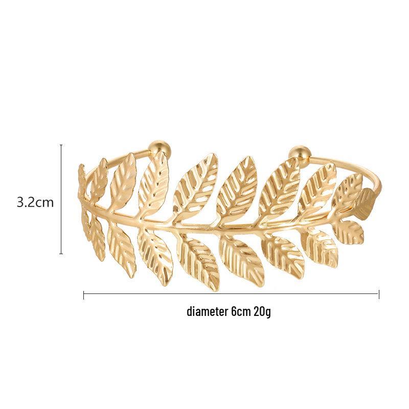 Verstellbares Europäisch Amerikanisches Blatt Armreif Armband - Römische Braut Armreif, Handschmuck, Weihnachtsfeier Geschenk