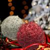 Silk Foam Christmas Decoration Ball Bright Bright Silk Foam Winding Ball  Holiday Arrangement