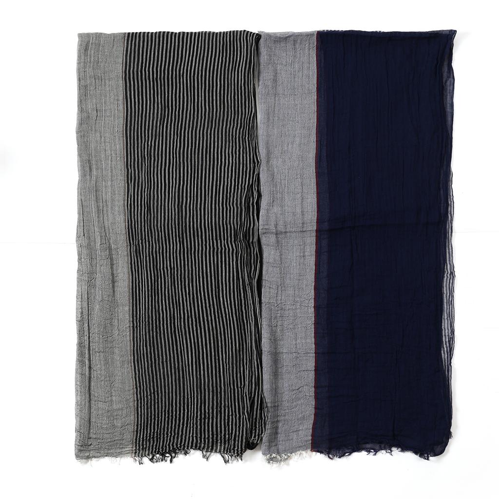 Cotton Linen Men Scarf Fashion Men'S Striped Scarves Autumn Winter Warm Neckerchief Casual Male Accessories Pashmina Shawl
