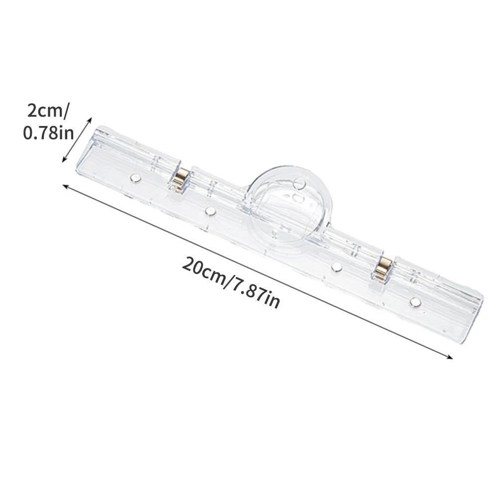 1PC Transparent Clip Stationery Folder Paper Folder Blackboard Book Clip A4 White Board Magnetic Clip