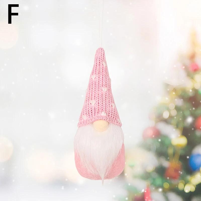 ChristmasNew Year Xmas Party Decorative Ornaments Supplies Cute Plush Doll Pendant Santa Claus Christmas Tree Hanging Decoration