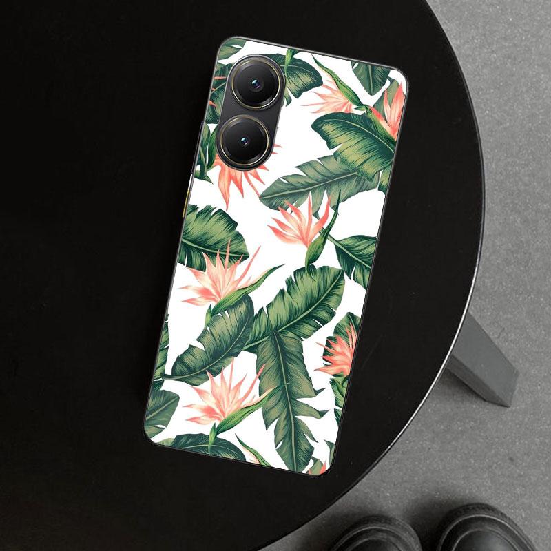 Summer Tropical Plants Green Leaf Phone Case Cover for Xiaomi Poco X6 X5 X7 Pro F7 Ultra Redmi 15C 15 13C 13 12C 12 10C 10 10A 9