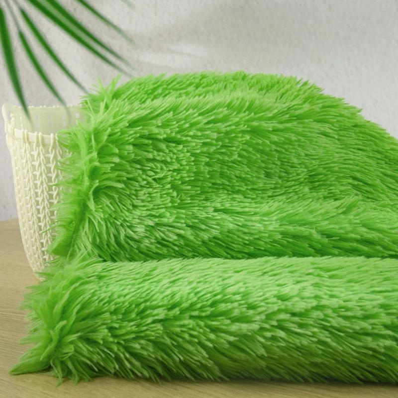 50x160cm Imitation Rabbit Fox Animal Costume Fursuit Fur Plush Fabric Counter Display Background Plush Fabric DIY Handmade