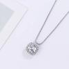 Womens Small Square Sugar Zircon Clavicle Chain Light Luxury Versatile Necklace