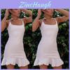 Stylish Women Fashion Mini Pleated Sling Dress Skirt Sleeveless Cocktail Dress
